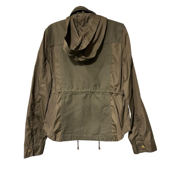 American Rag CIE Women's Green Size S Zip Hooded Utility Jacket - Picture 6 of 6